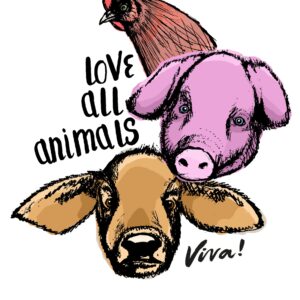 Naklejka LOVE ALL ANIMALS