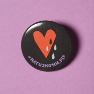 Mała Przypinka Konie z Morskiego Oka wzór nr 3